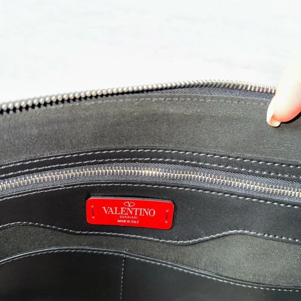 Valentino VLTN Document Holder Black/Muti‎ Color Nwt